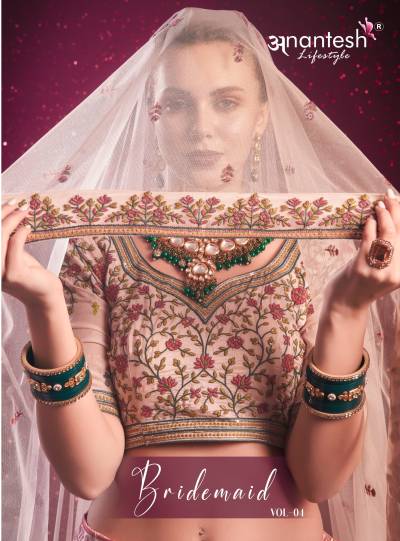 ANANTESH BRIDEMAID VOL-04 11021 & 11022 DESIGNER EMBROIDERY LEHENGA CHOLI WHOLESALER IN INDIA